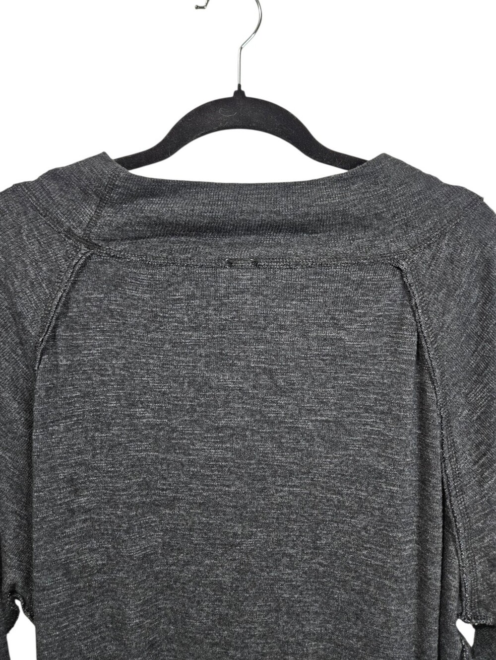 Free People Palisades Washed Black Off-the-Shoulder Sweater Top Y2K XS - Picture 10 of 13